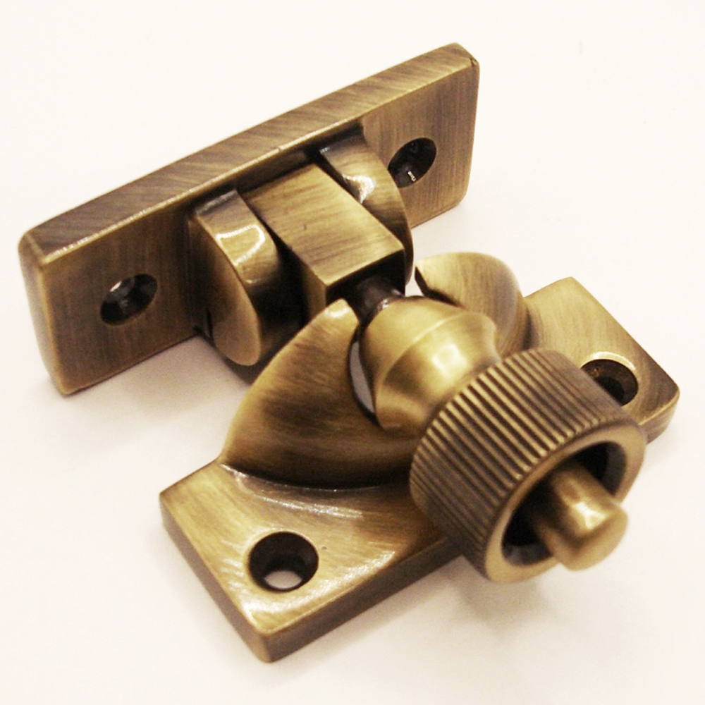 TWC001/AB • Non-Locking • Antique Brass • Forged Brighton Sash Fastener